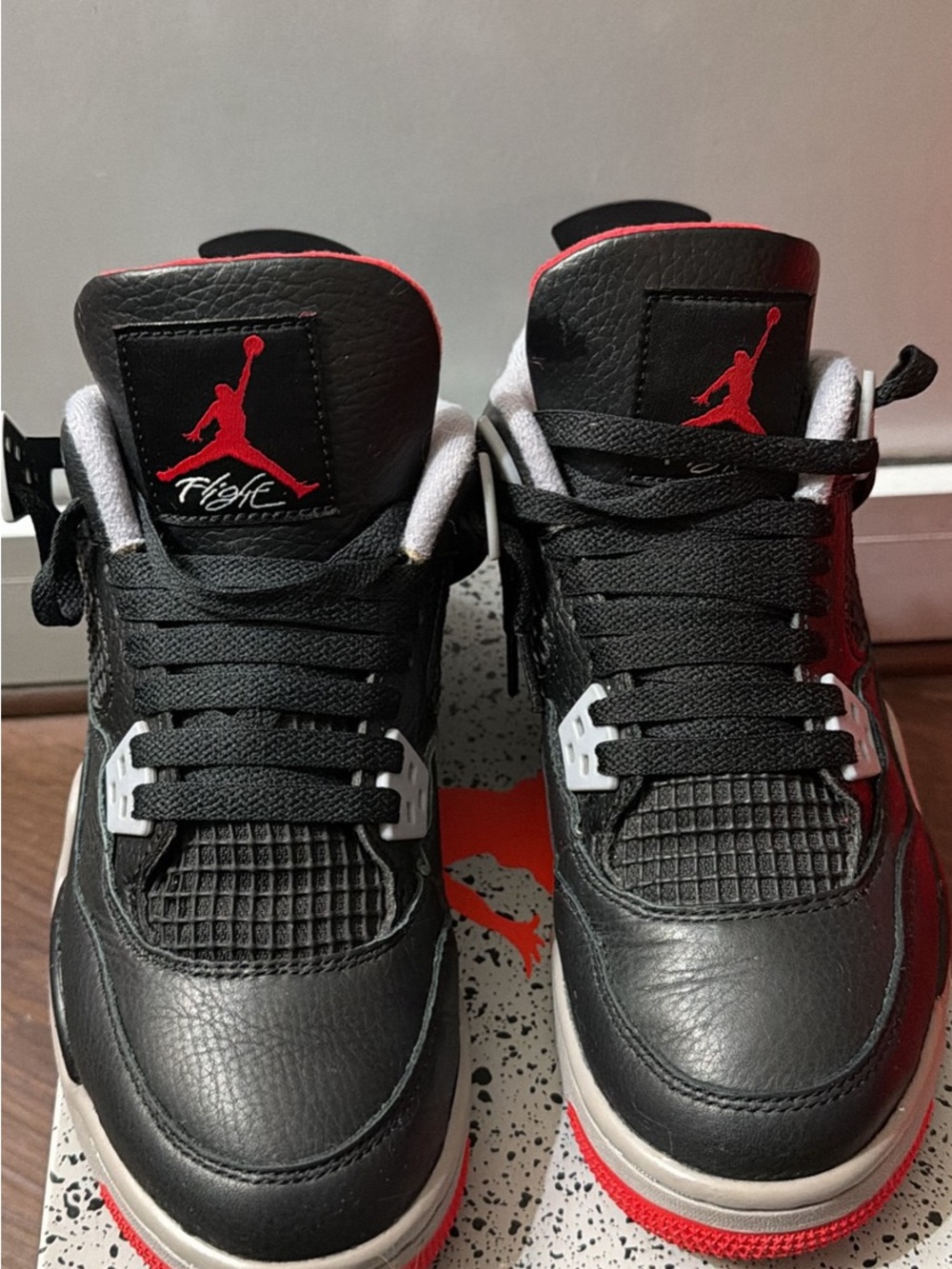 Jordan Kids Black and Red Retro Basketball Sneakers